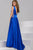 Stunning Satin Boat Neckline V Back Ball Gown 42470