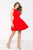 Bateau A-Line Neoprene Cocktail Dress  42489