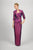 Daymor Couture - Pleated Fan Bustline Sheath Dress 424 in Pink