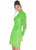 Ashley Lauren - 4252 Long Sleeve Open Back Sequined Cocktail Dress In Green