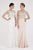 Saboroma - 4258 Embellished Jewel Trumpet Dress With Train In Pink