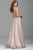 42610 Plunging Jeweled Bodice Gown