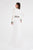 Saboroma - 4263 Beaded Embellished Long Split Sleeved Evening Gown In White