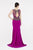 Saboroma - 4270 Beaded Embellished Sheer Overlay Mermaid Gown In Pink