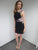 Short Dress with Side Floral Embellishments 42744