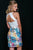 Two Piece Short Dress with Floral Skirt 42753