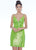 Ashley Lauren - 4275 Sequined Plunging V-neck Fitted Dress In Green