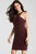 42765 Crystal Embellished Halter Cocktail Dress