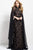 42801 High Neck Fitted Lace Evening Gown