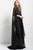 42801 High Neck Fitted Lace Evening Gown