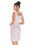 Ashley Lauren - 4280 Square Neck Tweed Fitted Dress In Pink