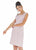 Ashley Lauren - 4280 Square Neck Tweed Fitted Dress In Pink