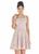 Ashley Lauren - 4282 Tweed A-line Dress With Jacket In Pink