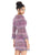 Ashley Lauren - 4283 Quarter Length Sleeve Tweed Fringe Dress In Multi-Color