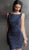 Jovani - 42863 Sleeveless Bateau Neck Jersey Dress In Blue