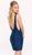 Jovani - 42863 Sleeveless Bateau Neck Jersey Dress In Blue
