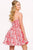 Floral Printed Short Dress 42868