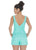Ashley Lauren - 4286 Sleeveless V Neck Full Sequins Romper In Green
