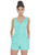 Ashley Lauren - 4286 Sleeveless V Neck Full Sequins Romper In Green