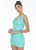 Ashley Lauren - 4286 Sleeveless V Neck Full Sequins Romper In Green