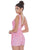 Ashley Lauren - 4286 Sleeveless V Neck Full Sequins Romper In Pink