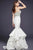 Crystal Embellished Plunging Sweetheart Mermaid Gown 32355