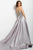 42919 Strapless Beaded Gown with Overskirt