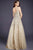 33830 Lace Deep V-neck A-line Dress