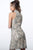 Jovani - 4295 Embellished High Neck Sheath Dress In Neutral