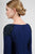 Daymor Couture - Quarter-Length Sleeve Two-Piece Long Dress 429 in Blue