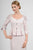 Daymor Couture - Quarter-Length Sleeve Two-Piece Long Dress 429 in Pink