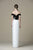 Saiid Kobeisy - RTWSS19-42 Beaded Off-Shoulder Sheath Dress in Black and White