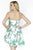 Jolene Collection - 17552 Floral Sweetheart Sheath Dress In White and Multi-Color