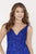 Jolene Collection - 18106 Beaded Lace V-neck Sheath Dress In Blue
