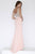 Jolene Collection - 18002 Sleeveless Jeweled Illusion Panel Gown In Pink