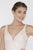 Jolene Collection - 18005L Beaded V-Neck Fitted Chiffon Dress In Pink