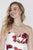 Jolene Collection - 18113 Floral Print Sweetheart Satin A-line Dress In White and Multi-Color