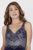Jolene Collection - 18006 Beaded Fitted Dress with Slit In Blue and Neutral