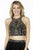 Jolene Collection - 17586 Two Piece Beaded Halter Cocktail Dress In Black