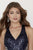 Jolene Collection - 18101 Fully Sequined Halter V-neck Sheath Dress In Blue and Neutral