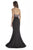 Jolene Collection - 17067 Multi-Colored Beaded Mermaid Dress In Black and Multi-Color