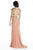 Jolene Collection - 17025 Two-Piece Keyhole Cutout Gown In Pink and Neutral
