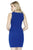 Jolene Collection - 17527 Illusion Chevron Cut Dress In Blue