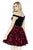 Jolene Collection - 17523 Off-Shoulder Brocade Velvet Dress In Red and Black