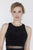 Jolene Collection - 18023 Rhinestone Decked High Jewel Sheath Gown In Black