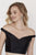 Jolene Collection - 18098 Two Piece Off-Shoulder Floral Printed Dress In Black and Multi-Color