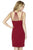 Jolene Collection - 17531 Strappy Back Sheath Dress In Red