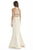 Jolene Collection - 17061 Two Piece Beaded Sheath Dress In Neutral