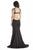 Jolene Collection - 17062 Embellished Trumpet Dress In Black