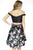 Jolene Collection - 17550 Sequined Shoulder A-line Dress In Black and Multi-Color